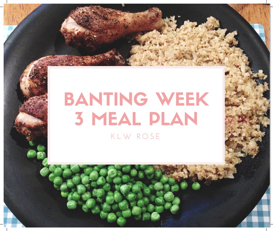 Banting Meal Plan For Weight Loss