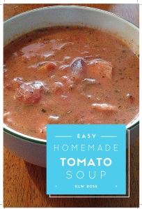 Easy, Homemade Tomato Soup-- low carb