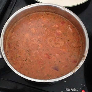 Homemade tomato soup. Low carb