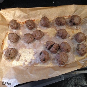 Minted lamb meatballs; clean eating & low carb.